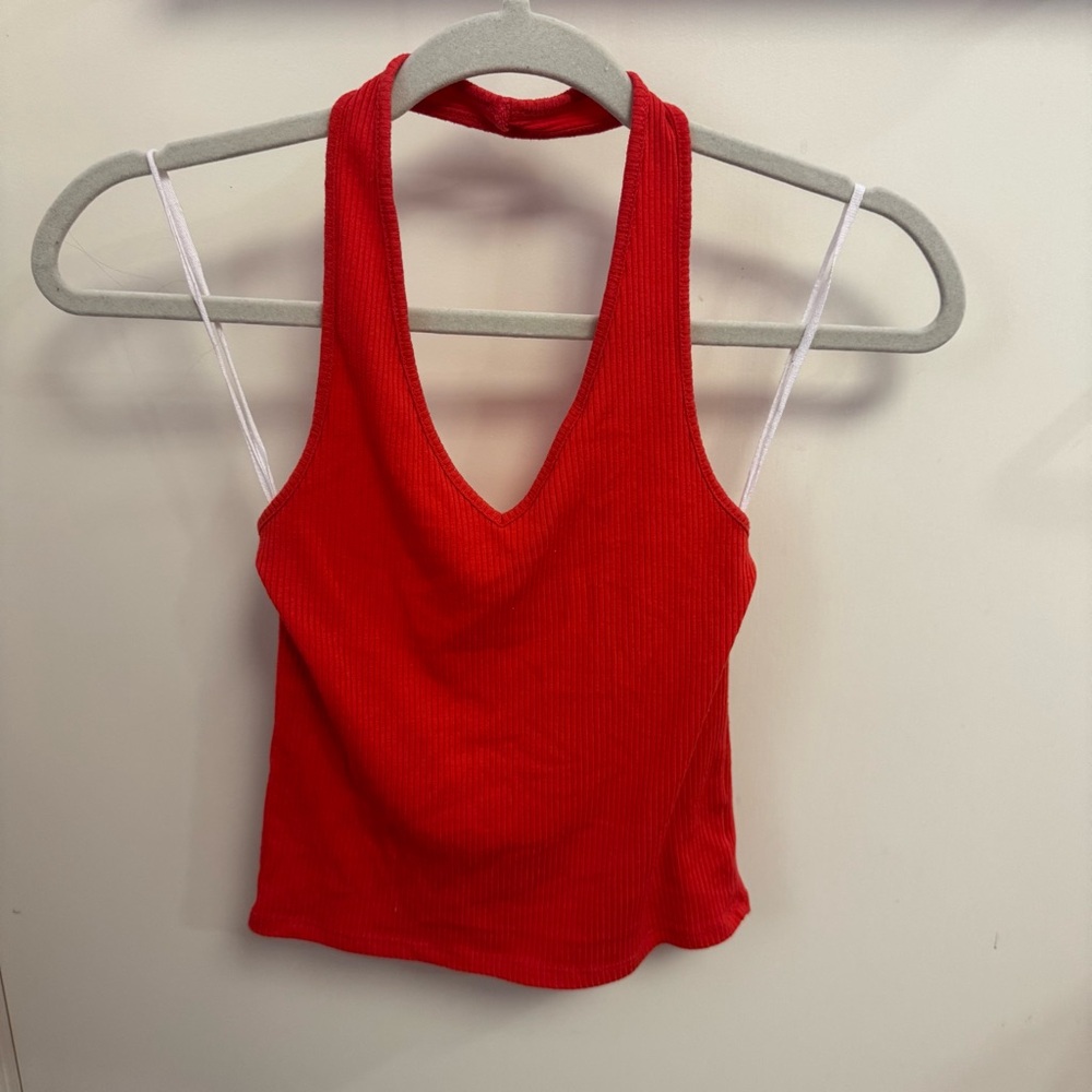 Red Women's Halter Top